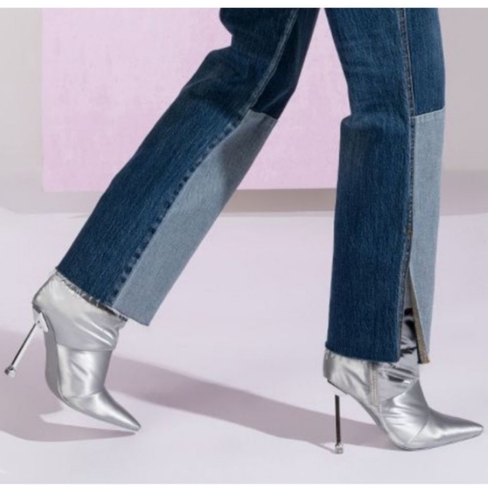 Cello HIGH RISE STRAIGHT LEG PATCHWORK JEANS 13 - Picture 6 of 14